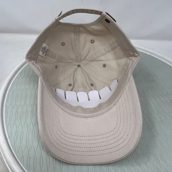 A Chill Cap Rise and Shine Sun Mens OS Strapback Cotton Cream Outdoor NEW - Picture 5 of 10